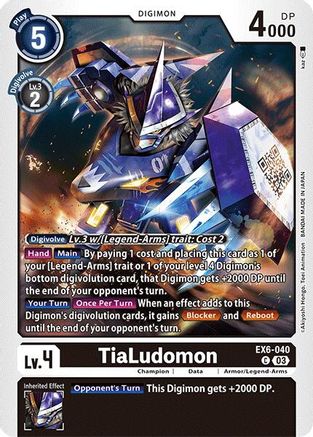 TiaLudomon (EX6-040) - Infernal Ascension - Premium Digimon Single from Bandai - Just $0.25! Shop now at Game Crave Tournament Store