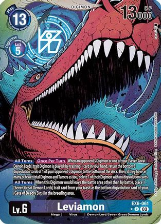 Game Crave Tournament Store - Leviamon (Alternate Art) (EX6-061)