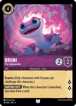 Bruni - Fire Salamander (40/204) - Shimmering Skies - Premium Lorcana Single from Shimmering Skies - Just $0.25! Shop now at Game Crave Tournament Store