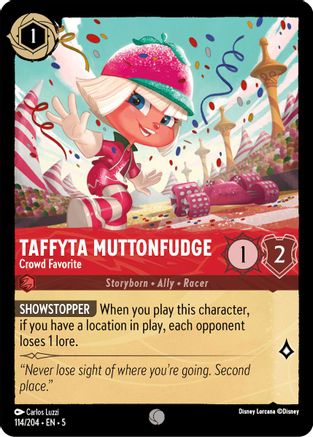 Taffyta Muttonfudge - Crowd Favorite (114/204) - Shimmering Skies - Premium Lorcana Single from Shimmering Skies - Just $0.25! Shop now at Game Crave Tournament Store