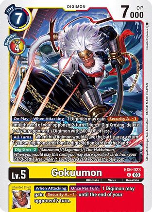 Gokuumon (EX6-023) - Infernal Ascension - Premium Digimon Single from Bandai - Just $0.25! Shop now at Game Crave Tournament Store