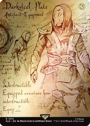 Darksteel Plate (Rainbow Foil) (SLD-1572) - Secret Lair Drop Series Foil