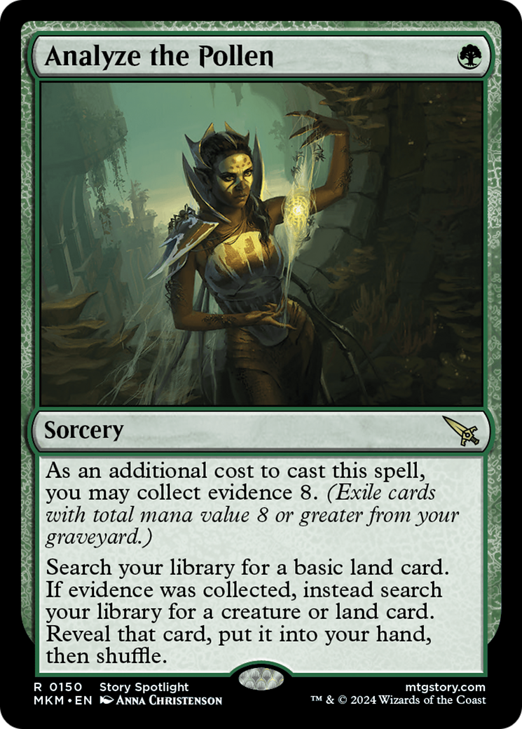 Analyze the Pollen (MKM-150) - Murders at Karlov Manor Foil - Premium MTG Single from Wizards of the Coast - Just $0.70! Shop now at Game Crave Tournament Store