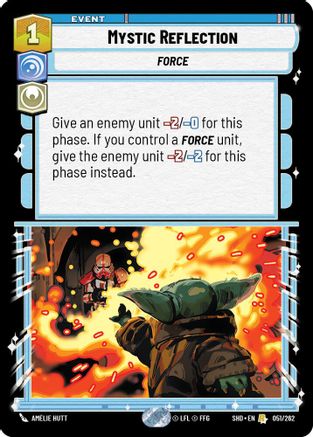 Mystic Reflection (051/262) - Shadows of the Galaxy Foil - Premium Star Wars: Unlimited Single from Shadows of the Galaxy - Just $0.12! Shop now at Game Crave Tournament Store