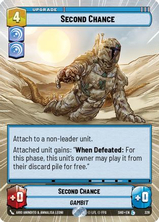 Second Chance (Hyperspace) (328) - Shadows of the Galaxy - Premium Star Wars: Unlimited Single from Shadows of the Galaxy - Just $0.57! Shop now at Game Crave Tournament Store