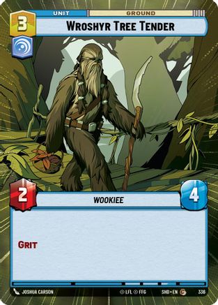 Wroshyr Tree Tender (Hyperspace) (336) - Shadows of the Galaxy - Premium Star Wars: Unlimited Single from Shadows of the Galaxy - Just $0.09! Shop now at Game Crave Tournament Store