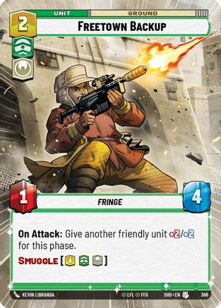 Freetown Backup (Hyperspace) (366) - Shadows of the Galaxy - Premium Star Wars: Unlimited Single from Shadows of the Galaxy - Just $0.08! Shop now at Game Crave Tournament Store