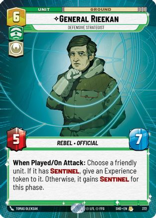 General Rieekan - Defensive Strategist (Hyperspace) (372) - Shadows of the Galaxy Foil - Premium Star Wars: Unlimited Single from Shadows of the Galaxy - Just $1.49! Shop now at Game Crave Tournament Store