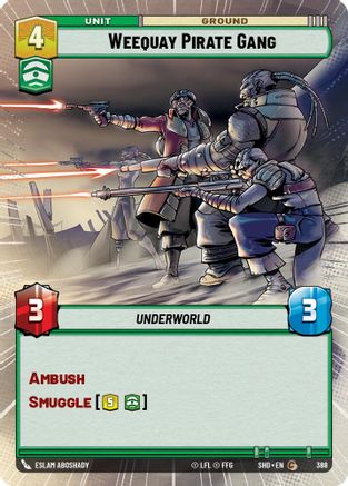 Weequay Pirate Gang (Hyperspace) (388) - Shadows of the Galaxy - Premium Star Wars: Unlimited Single from Shadows of the Galaxy - Just $0.08! Shop now at Game Crave Tournament Store