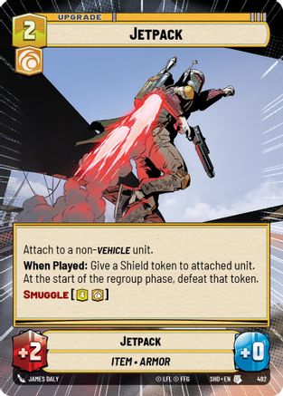 Jetpack (Hyperspace) (492) - Shadows of the Galaxy Foil - Premium Star Wars: Unlimited Single from Shadows of the Galaxy - Just $0.66! Shop now at Game Crave Tournament Store