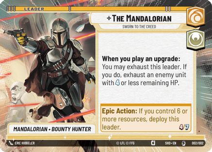 The Mandalorian - Sworn To The Creed (Hyperspace) (002/002) - Prerelease Promos - Premium Star Wars: Unlimited Single from Prerelease Promos - Just $0.10! Shop now at Game Crave Tournament Store