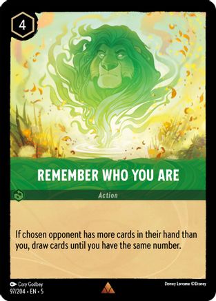 Remember Who You Are (97/204) - Shimmering Skies Cold Foil - Premium Lorcana Single from Shimmering Skies - Just $0.68! Shop now at Game Crave Tournament Store