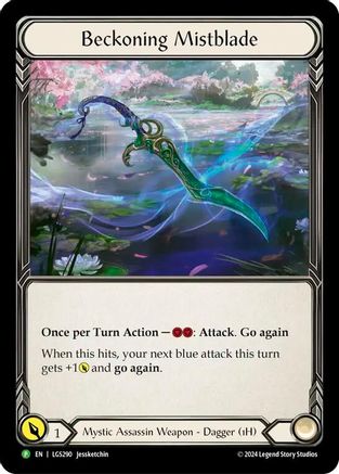 Beckoning Mistblade - LGS290 (LGS290) - Flesh and Blood: Promo Cards Rainbow Foil