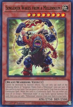 Sengenjin Wakes from a Millennium (INFO-EN001) - The Infinite Forbidden 1st Edition - Premium Yugioh Single from Konami - Just $4.50! Shop now at Game Crave Tournament Store