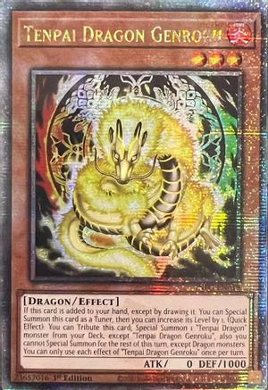 Tenpai Dragon Genroku (Quarter Century Secret Rare) (INFO-EN019) - The Infinite Forbidden 1st Edition - Premium Yugioh Single from Konami - Just $31.26! Shop now at Game Crave Tournament Store