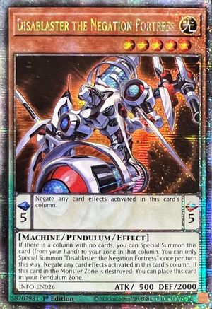 Disablaster the Negation Fortress (Quarter Century Secret Rare) (INFO-EN026) - The Infinite Forbidden 1st Edition - Premium Yugioh Single from Konami - Just $33.92! Shop now at Game Crave Tournament Store