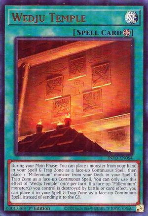 Wedju Temple (INFO-EN054) - The Infinite Forbidden 1st Edition - Premium Yugioh Single from Konami - Just $1.27! Shop now at Game Crave Tournament Store