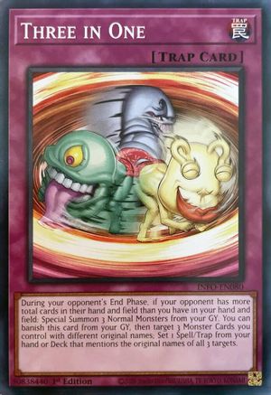 Three in One (INFO-EN080) - The Infinite Forbidden 1st Edition - Premium Yugioh Single from Konami - Just $0.25! Shop now at Game Crave Tournament Store