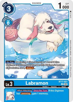 Labramon (BT17-021) - Secret Crisis - Premium Digimon Single from Bandai - Just $0.25! Shop now at Game Crave Tournament Store
