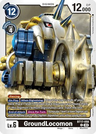 GroundLocomon (BT17-058) - Secret Crisis - Premium Digimon Single from Bandai - Just $0.25! Shop now at Game Crave Tournament Store