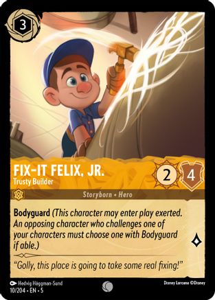 Fix-It Felix, Jr. - Trusty Builder (10/204) - Shimmering Skies - Premium Lorcana Single from Shimmering Skies - Just $0.25! Shop now at Game Crave Tournament Store