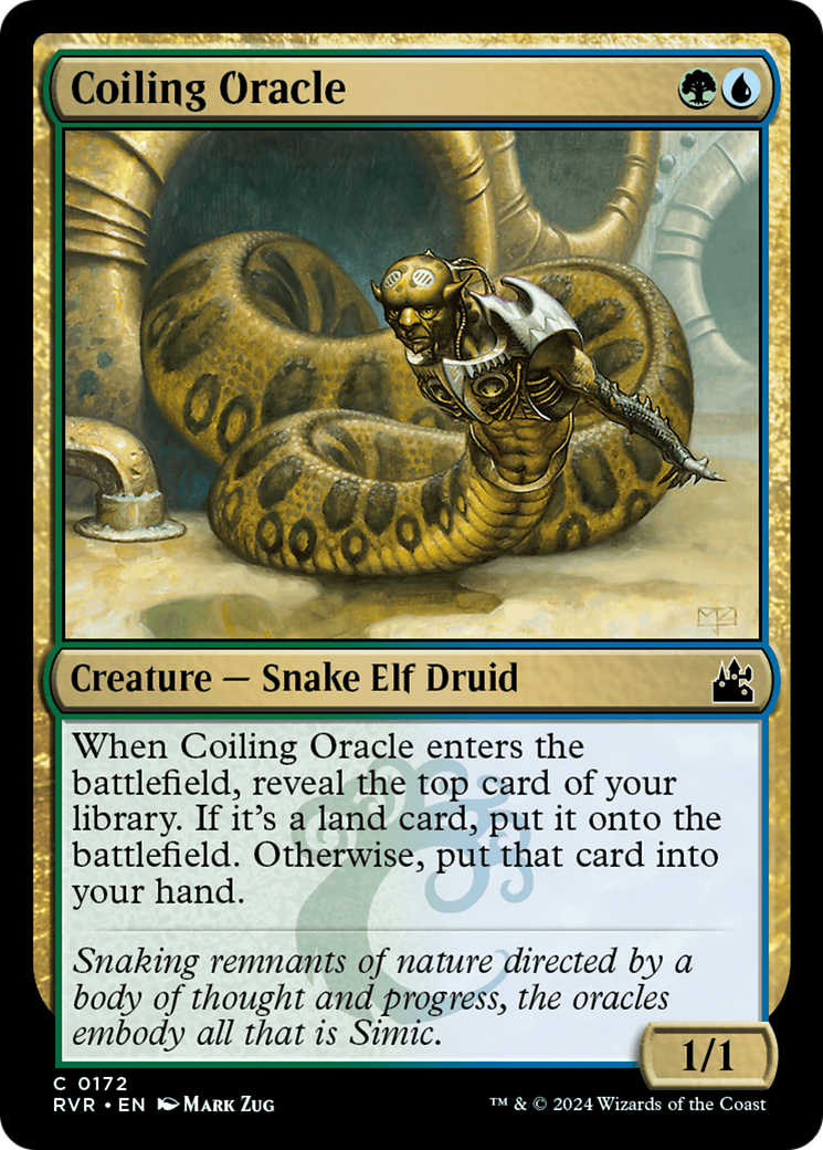 Coiling Oracle (RVR-172) - Ravnica Remastered - Premium MTG Single from Wizards of the Coast - Just $0.25! Shop now at Game Crave Tournament Store