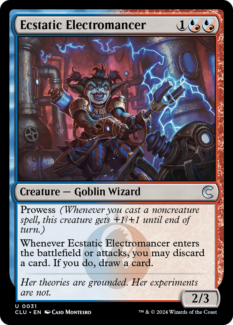 Ecstatic Electromancer (CLU-031) - Ravnica: Clue Edition - Premium MTG Single from Wizards of the Coast - Just $0.25! Shop now at Game Crave Tournament Store