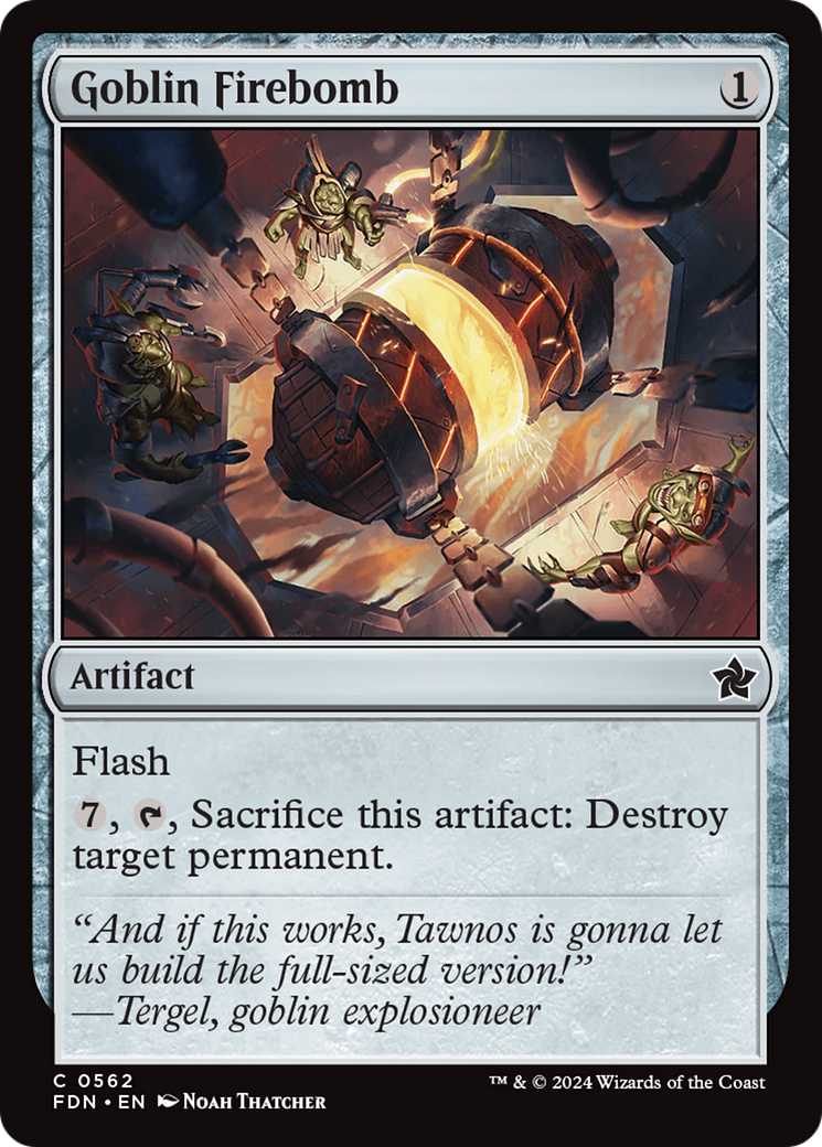 Goblin Firebomb (FDN-562) - Foundations - Premium MTG Single from Wizards of the Coast - Just $0.25! Shop now at Game Crave Tournament Store