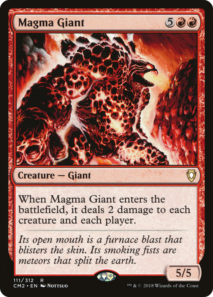 Magma Giant (CM2-111) - Commander Anthology Volume II - Premium MTG Single from Wizards of the Coast - Just $0.08! Shop now at Game Crave Tournament Store