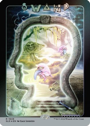 Swamp (1649) (Rainbow Foil) (SLD-1649) - Secret Lair Drop Series Foil - Premium MTG Single from Wizards of the Coast - Just $1.54! Shop now at Game Crave Tournament Store