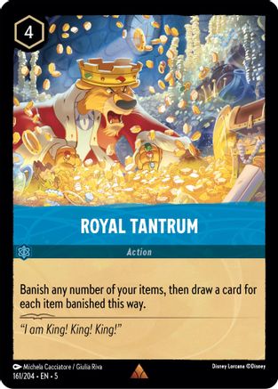 Royal Tantrum (161/204) - Shimmering Skies Cold Foil - Premium Lorcana Single from Shimmering Skies - Just $0.66! Shop now at Game Crave Tournament Store