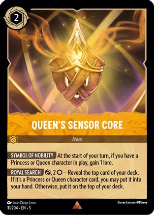 Queen's Sensor Core (31/204) - Shimmering Skies - Premium Lorcana Single from Shimmering Skies - Just $0.41! Shop now at Game Crave Tournament Store