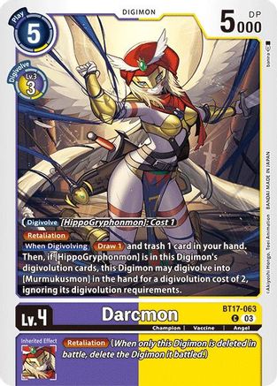 Darcmon (BT17-063) - Secret Crisis - Premium Digimon Single from Bandai - Just $0.25! Shop now at Game Crave Tournament Store