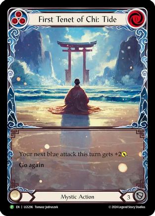 First Tenet of Chi: Tide (LGS296) - Flesh and Blood: Promo Cards Rainbow Foil