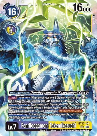Fenriloogamon: Takemikazuchi (BT17-101) - Secret Crisis Foil - Premium Digimon Single from Bandai - Just $9.67! Shop now at Game Crave Tournament Store