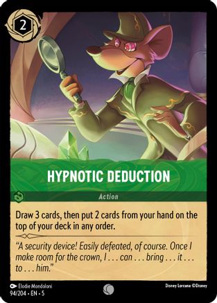 Hypnotic Deduction (94/204) - Shimmering Skies - Premium Lorcana Single from Shimmering Skies - Just $0.25! Shop now at Game Crave Tournament Store