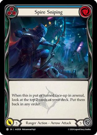 Spire Sniping (Blue) (AAZ028) - Armory Deck: Azalea