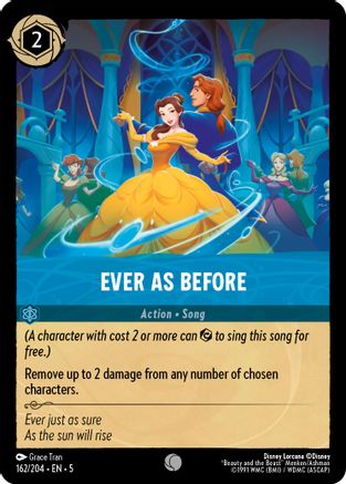 Ever as Before (162/204) - Shimmering Skies - Premium Lorcana Single from Shimmering Skies - Just $0.25! Shop now at Game Crave Tournament Store