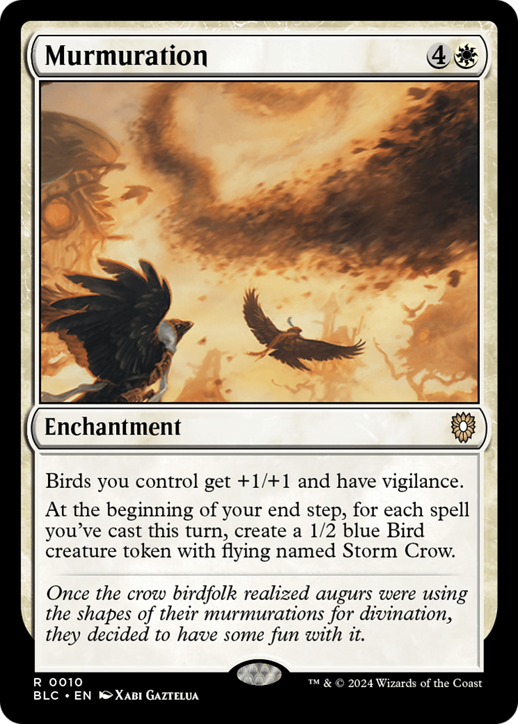 Murmuration (BLC-010) - Bloomburrow Commander - Premium MTG Single from Wizards of the Coast - Just $0.75! Shop now at Game Crave Tournament Store
