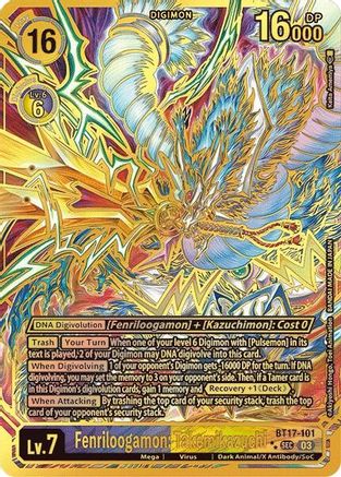 Fenriloogamon: Takemikazuchi (Textured) (BT17-101) - Secret Crisis Foil - Premium Digimon Single from Bandai - Just $204.59! Shop now at Game Crave Tournament Store