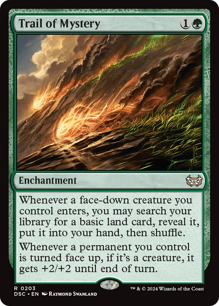 Trail of Mystery (DSC-203) - Duskmourn: House of Horror Commander - Premium MTG Single from Wizards of the Coast - Just $0.25! Shop now at Game Crave Tournament Store