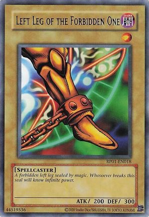 Left Leg of the Forbidden One (RP01-EN018) - Retro Pack (2020 Date Reprint) Unlimited - Premium Yugioh Single from Konami - Just $1.64! Shop now at Game Crave Tournament Store