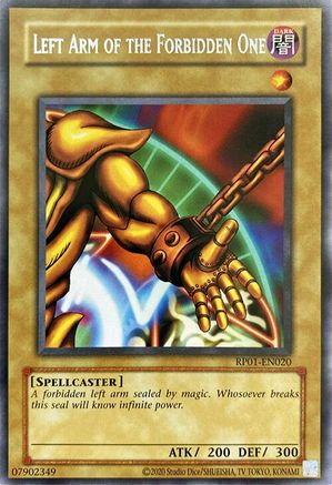 Left Arm of the Forbidden One (RP01-EN020) - Retro Pack (2020 Date Reprint) Unlimited - Premium Yugioh Single from Konami - Just $1.50! Shop now at Game Crave Tournament Store