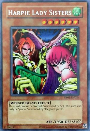Harpie Lady Sisters (RP01-EN026) - Retro Pack (2020 Date Reprint) Unlimited - Premium Yugioh Single from Konami - Just $0.50! Shop now at Game Crave Tournament Store