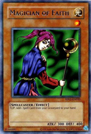 Magician of Faith (RP01-EN033) - Retro Pack (2020 Date Reprint) Unlimited - Premium Yugioh Single from Konami - Just $0.49! Shop now at Game Crave Tournament Store
