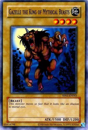 Gazelle the King of Mythical Beasts (RP01-EN043) - Retro Pack (2020 Date Reprint) Unlimited - Premium Yugioh Single from Konami - Just $0.25! Shop now at Game Crave Tournament Store