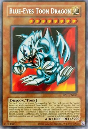 Blue-Eyes Toon Dragon (RP01-EN050) - Retro Pack (2020 Date Reprint) Unlimited - Premium Yugioh Single from Konami - Just $0.94! Shop now at Game Crave Tournament Store