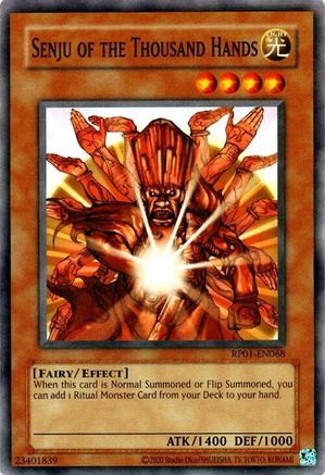 Senju of the Thousand Hands (RP01-EN068) - Retro Pack (2020 Date Reprint) Unlimited - Premium Yugioh Single from Konami - Just $0.25! Shop now at Game Crave Tournament Store