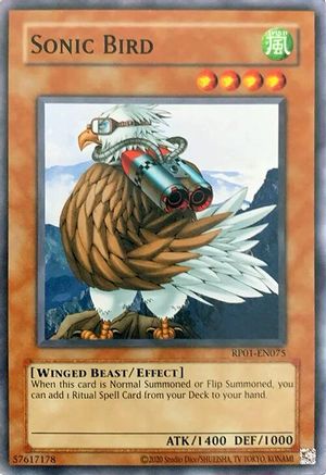 Sonic Bird (RP01-EN075) - Retro Pack (2020 Date Reprint) Unlimited - Premium Yugioh Single from Konami - Just $0.25! Shop now at Game Crave Tournament Store