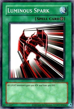Luminous Spark (RP01-EN081) - Retro Pack (2020 Date Reprint) Unlimited - Premium Yugioh Single from Konami - Just $0.25! Shop now at Game Crave Tournament Store